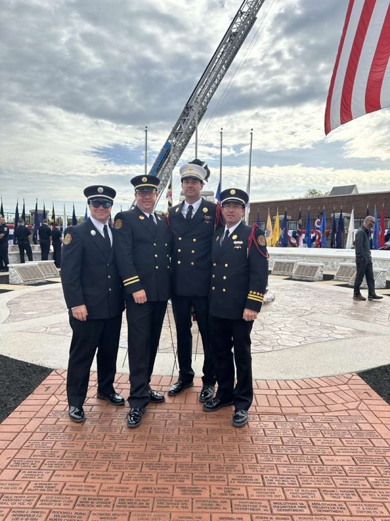 The Honor Guard at the Fallen FireFighter's Memorial.